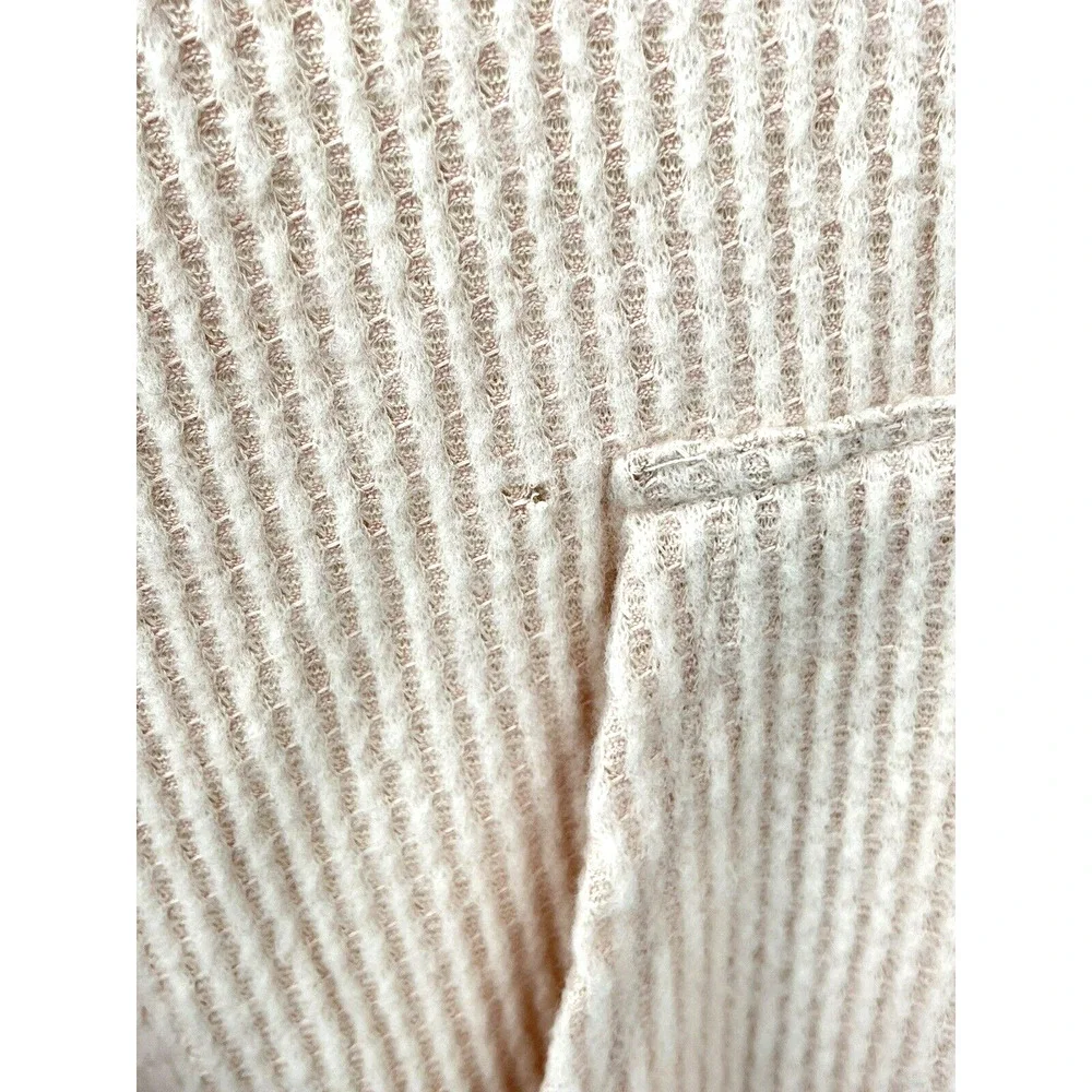 GibsonLook Waffle Weave Hoodie In Dusty Peach Size Medium - Picture 5 of 11